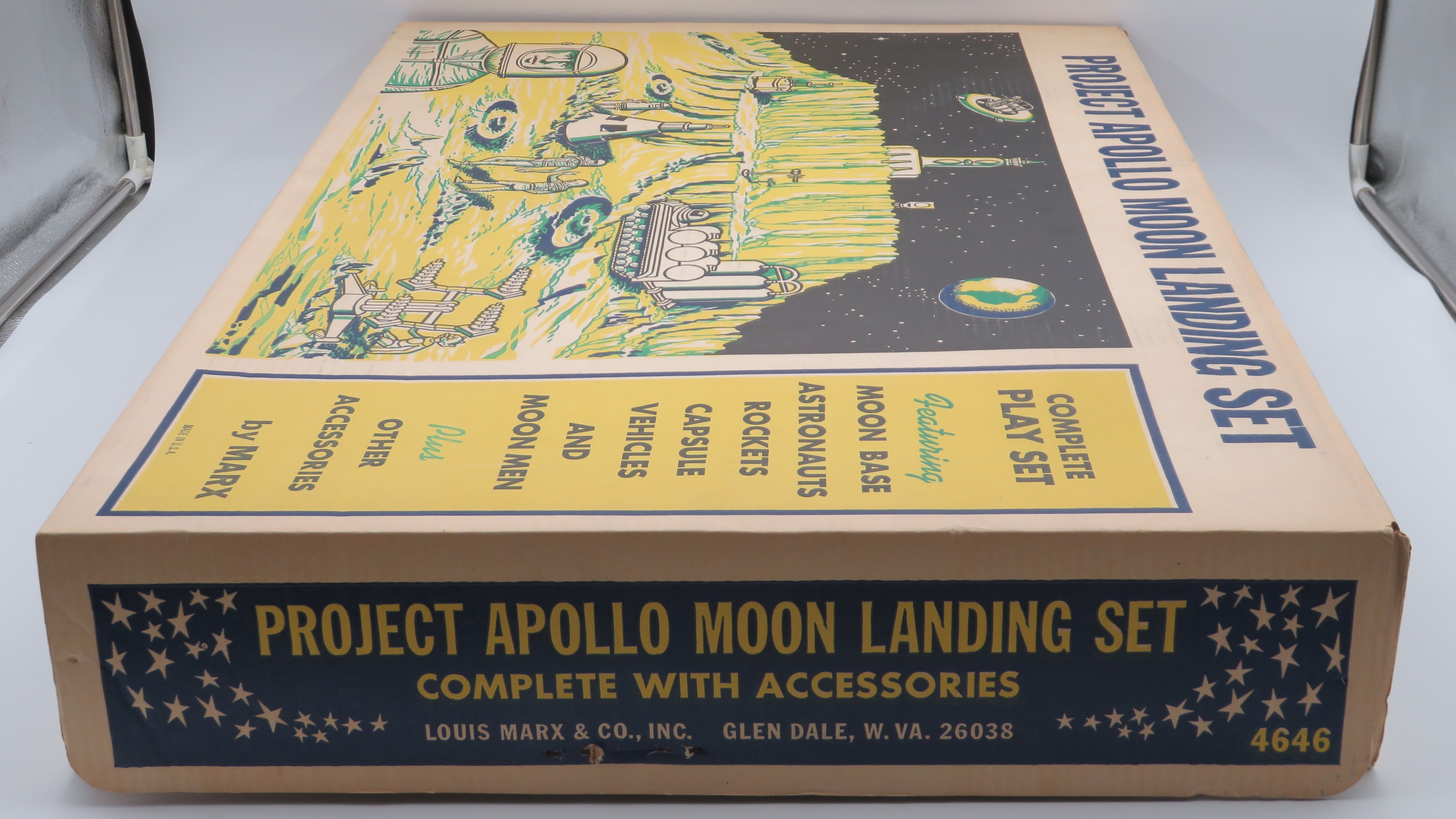 VINTAGE Project Apollo Moon Landing Set - Louis Marx & Co./Marx Toys (1968) #4646 Collectible